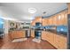 Open concept kitchen with stainless steel appliances at 2201 Nw 135Th Ln, Citra, FL 32113
