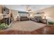 Large living room with comfortable leather furniture at 2201 Nw 135Th Ln, Citra, FL 32113
