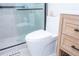 Modern bathroom featuring a toilet and shower at 2751 Ne 46Th St, Ocala, FL 34479