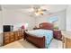 Bedroom with double bed and wood furniture at 7854 Sw 62Nd Ct, Ocala, FL 34476