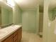 Clean bathroom with double sinks and shower at 11064 Ne 212Th Ln, Fort Mc Coy, FL 32134