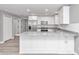 White shaker cabinets, granite countertops, and stainless steel appliances in this updated kitchen at 2809 Ne 43Rd Rd, Ocala, FL 34470