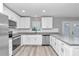 Modern kitchen with white cabinets, granite countertops and stainless steel appliances at 2809 Ne 43Rd Rd, Ocala, FL 34470
