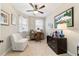 Bright home office with ample natural light and built-in desk at 3977 Nw 46Th Ter, Ocala, FL 34482