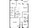 Shows a two bedroom, two bath home with 2 car garage at 9997 Se 161St Lane Rd, Summerfield, FL 34491