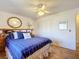 Bedroom with queen-size bed and ample closet space at 5032 Se 108Th St, Belleview, FL 34420