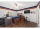 Bedroom with tile floors, ceiling fan and large closet at 2528 Se 15Th St, Ocala, FL 34471