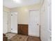 Clean entryway with wood-like flooring and neutral walls at 2528 Se 15Th St, Ocala, FL 34471