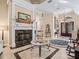 Bright and spacious entrance with a fireplace and high ceilings at 3000 Nw 79Th Avenue Rd, Ocala, FL 34482