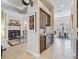 Butler's pantry with wine cooler and custom cabinetry at 3000 Nw 79Th Avenue Rd, Ocala, FL 34482