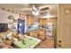 Kitchen features wood cabinets, stainless steel appliances, and a breakfast nook at 6121 County Road 547 N, Davenport, FL 33837