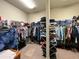 Large walk-in closet with ample shelving and hanging space at 4880 Bannon Island Rd, Haines City, FL 33844