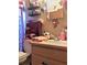 Pink bathroom with shower, toilet, and vanity at 323 Dorsett Ave, Lake Wales, FL 33853