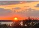Spectacular sunset view over a tranquil lake at 3082 Landings Ct, Haines City, FL 33844