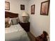 Bedroom with a queen bed and nightstand at 2213 Mallory Cir, Haines City, FL 33844