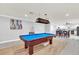 Game room featuring a pool table and ample space at 514 Hillside Dr, Auburndale, FL 33823