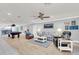 Open living area with pool table and seating at 514 Hillside Dr, Auburndale, FL 33823