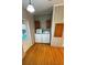 Functional laundry room with cabinets and exterior access at 5490 Morgan Rd, Lakeland, FL 33810