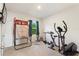 Home gym with exercise equipment and a basketball hoop at 856 Sun Burst Rd, Winter Haven, FL 33880