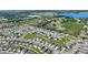 Large scale top-down aerial view of the subject property and community at 856 Sun Burst Rd, Winter Haven, FL 33880