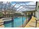 Relaxing screened pool and spa area at 836 Summerfield Dr, Lakeland, FL 33803