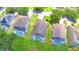 Aerial view of houses with pools at 1608 Forest Hills Ln, Haines City, FL 33844