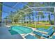 Relaxing screened pool and patio area at 1608 Forest Hills Ln, Haines City, FL 33844