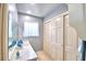 Bathroom with vanity, large mirror and separate shower and tub at 1950 El Paso Trl, Bartow, FL 33830