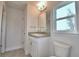 Simple bathroom with single vanity and toilet at 4073 Tullamore Ln, Auburndale, FL 33823