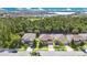 Aerial view of homes and lake, showcasing the community and surrounding landscape at 1073 Vinsetta Cir, Winter Garden, FL 34787