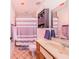 Bathroom with shower and updated vanity at 8881 Cypresswood Dr, Lake Wales, FL 33898
