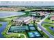 Community clubhouse with tennis and pickleball courts at 4568 Back Nine Dr, Winter Haven, FL 33884