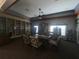 Community library with bookshelves and seating at 657 Sweetwater Way, Haines City, FL 33844