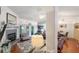 Living area with fireplace and high ceilings at 4353 Dinner Lake Dr, Lake Wales, FL 33859