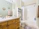 Bathroom with a tub, shower, and double vanity at 8105 Coconut Palm Way # 204, Kissimmee, FL 34747