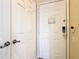 Apartment entry door with keyless entry and floor plan at 8105 Coconut Palm Way # 204, Kissimmee, FL 34747