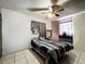 Bedroom with a double bed and ceiling fan at 2920 Gause St, Bartow, FL 33830