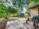 Backyard with shed, patio, and partial house view at 2920 Gause St, Bartow, FL 33830
