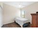 Bedroom with a twin bed and ceiling fan at 192 Viola Dr, Auburndale, FL 33823