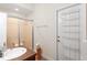 Bathroom with shower and single vanity at 192 Viola Dr, Auburndale, FL 33823