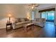 Living room with hardwood floors and two sofas at 3093 Dunmore Dr, Lake Wales, FL 33859