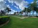 Outdoor bocce ball court with lake views at 3093 Dunmore Dr, Lake Wales, FL 33859