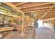 Barn interior with wooden stairs and storage at 1955 W Lake Hamilton Dr, Winter Haven, FL 33881