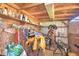 Saddle storage with shelves and various items at 1955 W Lake Hamilton Dr, Winter Haven, FL 33881
