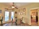 Breakfast nook with glass table and four chairs at 1955 W Lake Hamilton Dr, Winter Haven, FL 33881