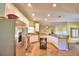 Spacious kitchen with stainless steel appliances and an island at 1955 W Lake Hamilton Dr, Winter Haven, FL 33881