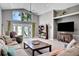 Spacious living area with vaulted ceilings and lake view at 1441 S Lake Roy Dr, Winter Haven, FL 33884
