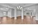 Elegant dining room with hardwood floors and a chandelier at 4940 Tennessee Lake Dr, Auburndale, FL 33823