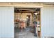 Garage with various storage and tools at 319 N Wales Dr, Lake Wales, FL 33853