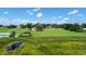 Wide shot of a neighborhood with farmlands and houses at 420 W Gates Ave, Lake Hamilton, FL 33851